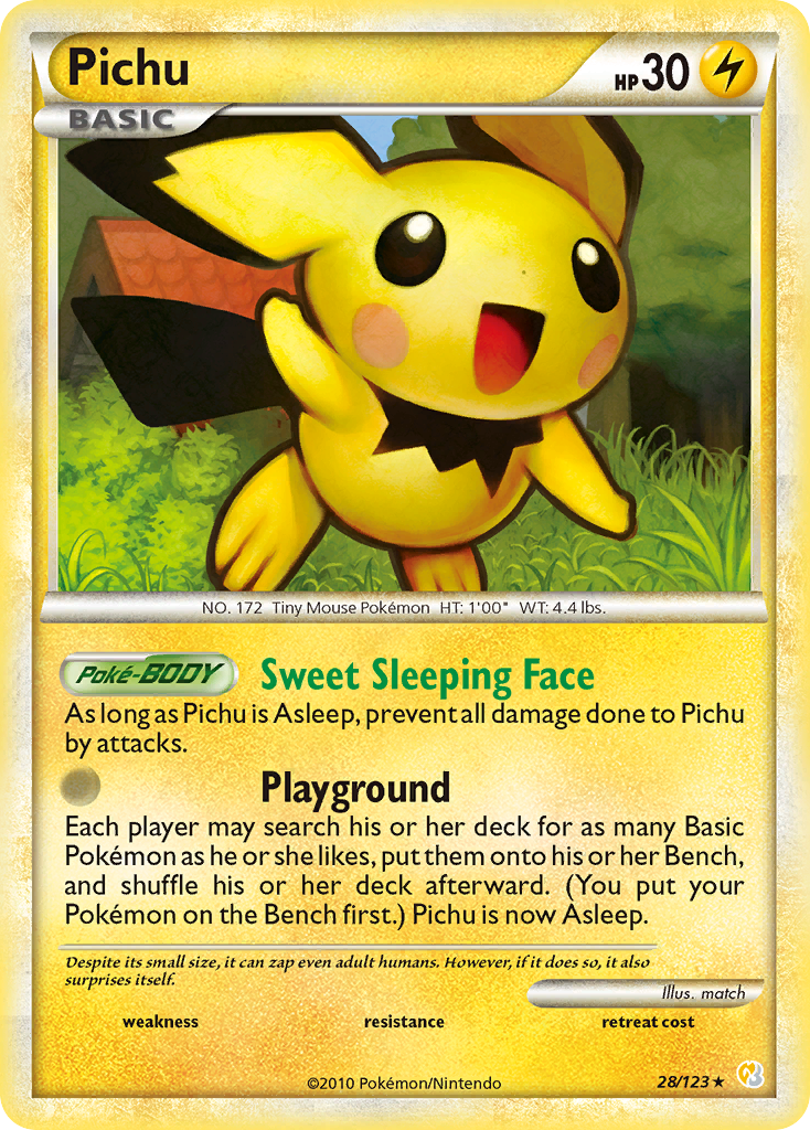 HeartGold SoulSilver Pichu #28/123